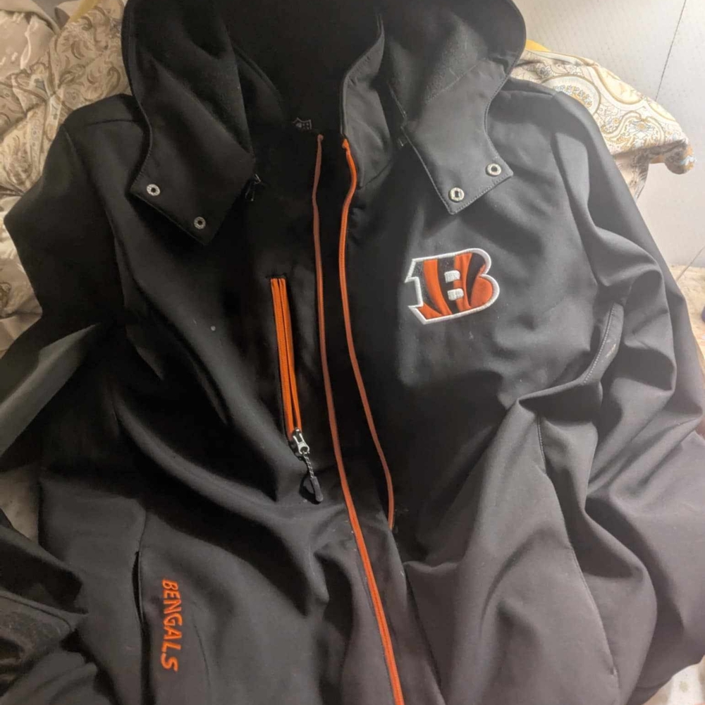 Cincinnati Bengals Black Jacket with Orange Accents